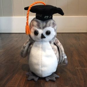 TY Beanie Baby Wiser The Owl 1999 Rare Retired